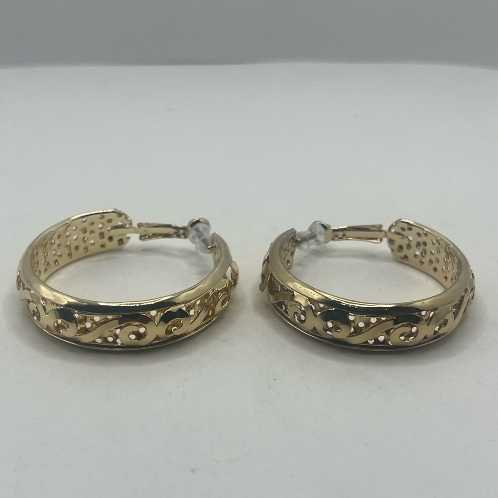 Gold plated Elegant Gold Hoop Earrings